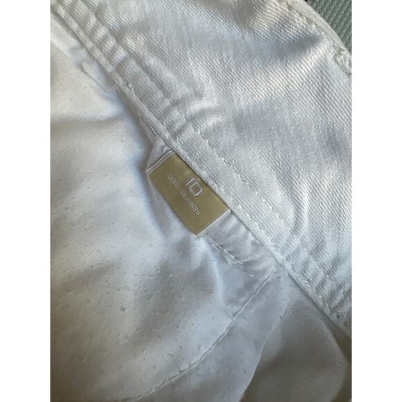 Michael Kors White Wide Leg Jeans Y2K Resort Style Denim 33 - Picture 3 of 8